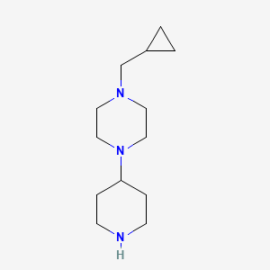molecular formula C13H25N3 B1375010 1-(环丙基甲基)-4-(哌啶-4-基)哌嗪 CAS No. 688020-08-8