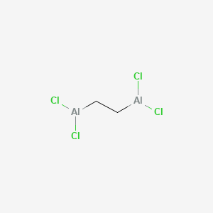 molecular formula C2H4Al2Cl4 B13750111 Aluminum, tetrachloro-mu-1,2-ethanediyldi- CAS No. 59534-55-3