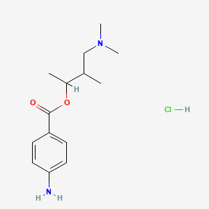 molecular formula C14H23ClN2O2 B13750117 Tutocaine hydrochloride CAS No. 532-62-7