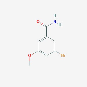 molecular formula C8H8BrNO2 B1375012 3-溴-5-甲氧基苯甲酰胺 CAS No. 1177558-45-0