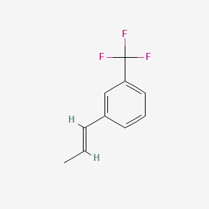 molecular formula C10H9F3 B13750130 1-(1-Propenyl)-3-(trifluoromethyl)benzene CAS No. 2924-25-6