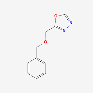 molecular formula C10H10N2O2 B1375015 2-[(Benzyloxy)methyl]-1,3,4-oxadiazole CAS No. 23571-73-5