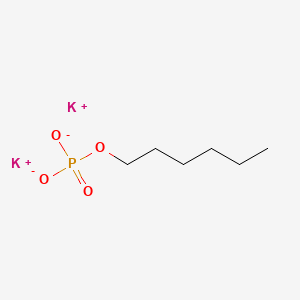 molecular formula C6H13K2O4P B13750155 Dipotassium hexyl phosphate CAS No. 56960-85-1