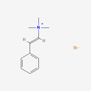 molecular formula C11H16BrN B13750170 Trimethyl(2-phenylvinyl)ammonium bromide CAS No. 5395-28-8