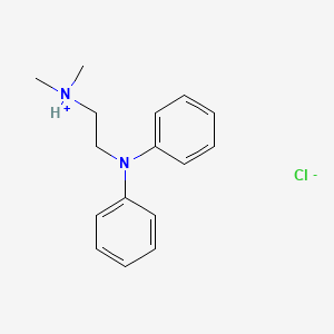 molecular formula C16H21ClN2 B13750210 N,N-Dimethyl-N',N'-diphenyl-ethylenediamine hydrochloride CAS No. 29653-80-3
