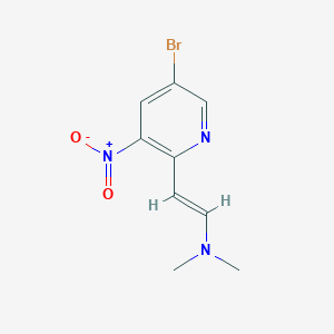 (E)-2-(5-Bromo-3-nitropyridin-2-yl)-N,N-dimethylethen-1-amine