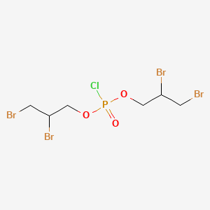molecular formula C6H10Br4ClO3P B13750234 Bis(2,3-dibromopropyl) chlorophosphate CAS No. 28888-24-6