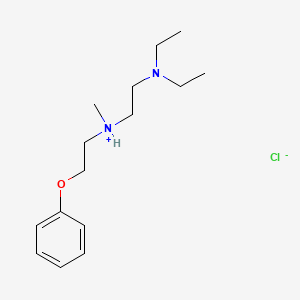 molecular formula C15H27ClN2O B13750285 N,N-Diethyl-N'-methyl-N'-(2-phenoxyethyl)ethylenediamine hydrochloride CAS No. 101418-46-6