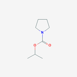 molecular formula C8H15NO2 B13750303 1-Pyrrolidinecarboxylic acid isopropyl ester CAS No. 5327-22-0