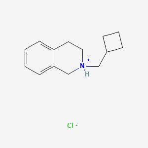 molecular formula C14H20ClN B13750312 2-Cyclobutylmethyl-1,2,3,4-tetrahydroisoquinoline hydrochloride CAS No. 37011-99-7