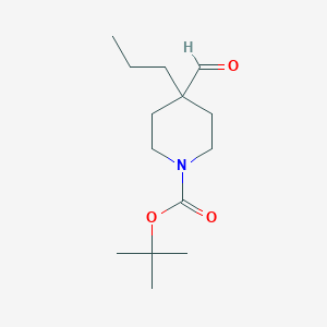 molecular formula C14H25NO3 B1375032 Tert-butyl 4-formyl-4-propylpiperidine-1-carboxylate CAS No. 1033819-08-7