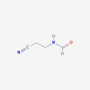 molecular formula C4H6N2O B13750320 N-(2-cyanoethyl)formamide CAS No. 59749-65-4