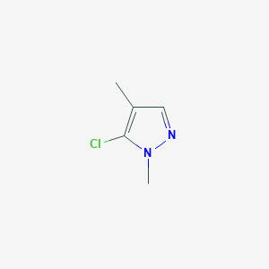 molecular formula C5H7ClN2 B13750347 5-Chloro-1,4-dimethyl-1H-pyrazole CAS No. 127842-11-9