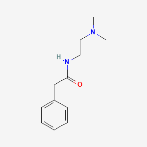 molecular formula C12H18N2O B13750373 Acetamide, N-(2-(dimethylamino)ethyl)-2-phenyl- CAS No. 63224-23-7