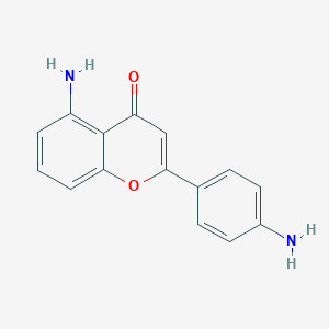 molecular formula C15H12N2O2 B137504 5-Amino-2-(4-aminophenyl)chromen-4-one CAS No. 130599-46-1