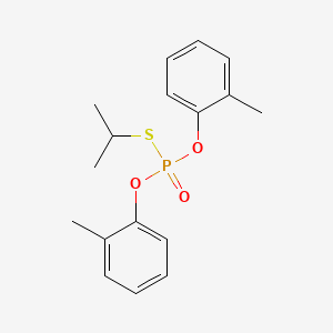 molecular formula C17H21O3PS B13750464 Phosphorothioic acid, O,O-bis(2-methylphenyl) S-(1-methylethyl) ester CAS No. 120244-58-8