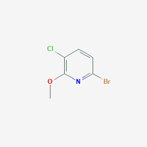 molecular formula C6H5BrClNO B1375049 6-Bromo-3-chloro-2-methoxypyridine CAS No. 1256810-58-8