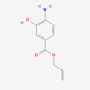 molecular formula C10H11NO3 B13750567 Prop-2-en-1-yl 4-amino-3-hydroxybenzoate 