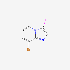 molecular formula C7H4BrIN2 B1375057 8-Bromo-3-iodoimidazo[1,2-a]pyridine CAS No. 1232038-69-5