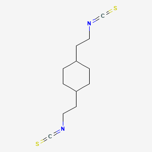 molecular formula C12H18N2S2 B13750682 trans-1,4-Bis(2-isothiocyanatoethyl)cyclohexane CAS No. 25029-11-2