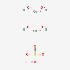 molecular formula Cu3H4O8S B13750684 Cupric sulfate, basic copper sulfate dibasic CAS No. 12013-15-9