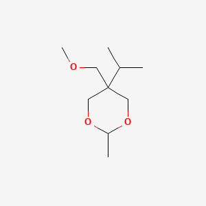 molecular formula C10H20O3 B13750750 cis-5-Isopropyl-5-(methoxymethyl)-2-methyl-1,3-dioxane CAS No. 22645-40-5