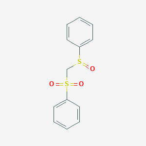 molecular formula C13H12O3S2 B13750790 Phenylsulfinyl)(phenylsulfonyl)methane CAS No. 54384-18-8