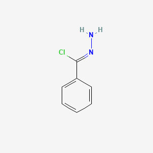 molecular formula C7H7ClN2 B13750796 (Z)-benzenecarbohydrazonoyl chloride 