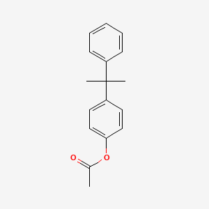 molecular formula C17H18O2 B13750807 p-Cumylphenyl acetate CAS No. 24133-73-1