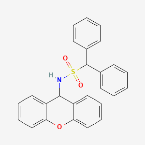 molecular formula C26H21NO3S B13750834 1,1-Diphenyl-n-(9h-xanthen-9-yl)methanesulfonamide CAS No. 6331-89-1