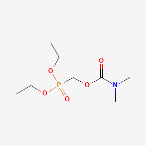 molecular formula C8H18NO5P B13750857 diethoxyphosphorylmethyl N,N-dimethylcarbamate CAS No. 108371-86-4