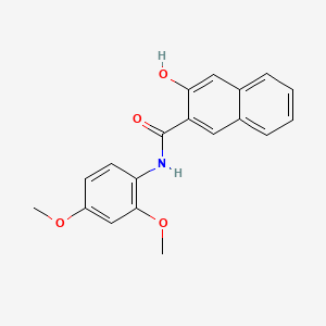 molecular formula C19H17NO4 B13750863 2-Naphthalenecarboxamide, N-(2,4-dimethoxyphenyl)-3-hydroxy- CAS No. 2672-77-7