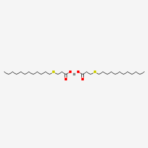 molecular formula C30H58CaO4S2 B13750885 Calcium 3-laurylthiopropionate CAS No. 36452-66-1