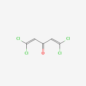 molecular formula C5H2Cl4O B13750905 1,1,5,5-Tetrachloropenta-1,4-dien-3-one CAS No. 5780-52-9