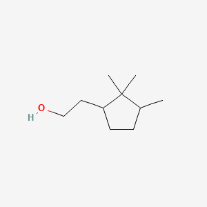 molecular formula C10H20O B13750914 2,2,3-Trimethylcyclopentaneethanol CAS No. 52363-24-3