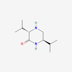 molecular formula C10H20N2O B13750967 (3S,6R)-3,6-Bis(1-methylethyl) 