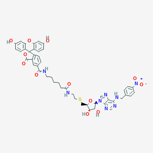 molecular formula C46H44N8O12S B137510 5-(Saenta-x8)fluorescein CAS No. 147395-08-2