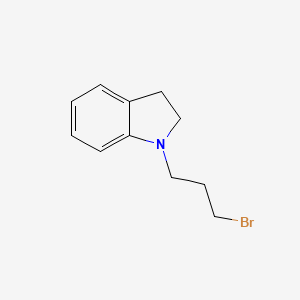 molecular formula C11H14BrN B1375100 1-(3-Bromopropyl)indoline CAS No. 768297-88-7
