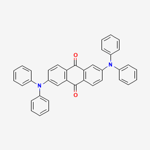 molecular formula C38H26N2O2 B1375104 2,6-Bis(diphenylamino)anthracene-9,10-dione CAS No. 868850-50-4