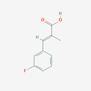 molecular formula C10H9FO2 B13751079 3-(3-fluorophenyl)-2-methyl-2-Propenoicacid 