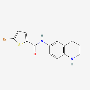 5-bromo-N-(1,2,3,4-tetrahydroquinolin-6-yl)thiophene-2-carboxamide