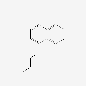 molecular formula C15H18 B13751099 1-Butyl-4-methylnaphthalene CAS No. 52718-76-0