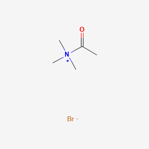 molecular formula C5H12BrNO B13751101 Acetyltrimethylammonium bromide CAS No. 5306-78-5