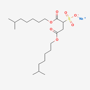 molecular formula C20H37NaO7S B13751110 sodium;1,4-bis(6-methylheptoxy)-1,4-dioxobutane-2-sulfonate 