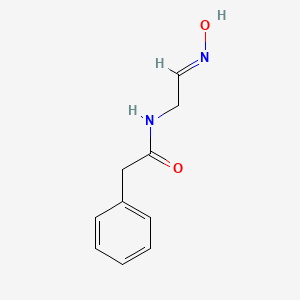 molecular formula C10H12N2O2 B13751121 2-(2-Phenylacetamido)acetaldehyde oxime CAS No. 62972-89-8