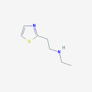 molecular formula C7H12N2S B1375116 Ethyl[2-(1,3-thiazol-2-yl)ethyl]amine CAS No. 1225627-25-7