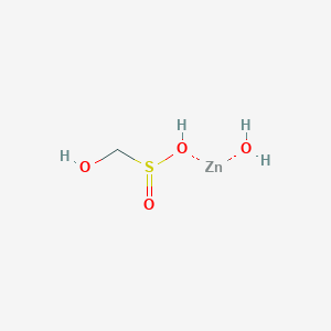 molecular formula CH6O4SZn B13751190 Hydroxy(hydroxymethanesulphinato-O1,O2)zinc CAS No. 56329-30-7