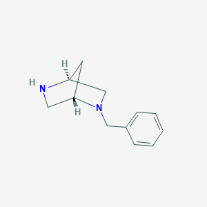 molecular formula C12H16N2 B137512 (1S,4S)-2-Benzyl-2,5-Diazabicyclo[2.2.1]heptane CAS No. 127641-07-0