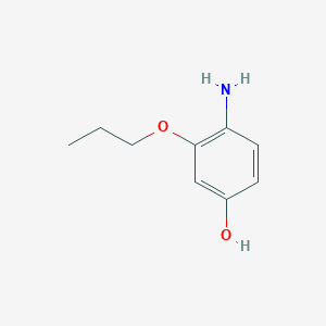 molecular formula C9H13NO2 B1375121 4-Amino-3-propoxyphenol CAS No. 1342281-39-3