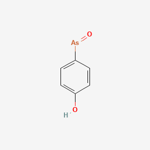 molecular formula C6H5AsO2 B13751259 Phenol, p-arsenoso- CAS No. 5453-66-7